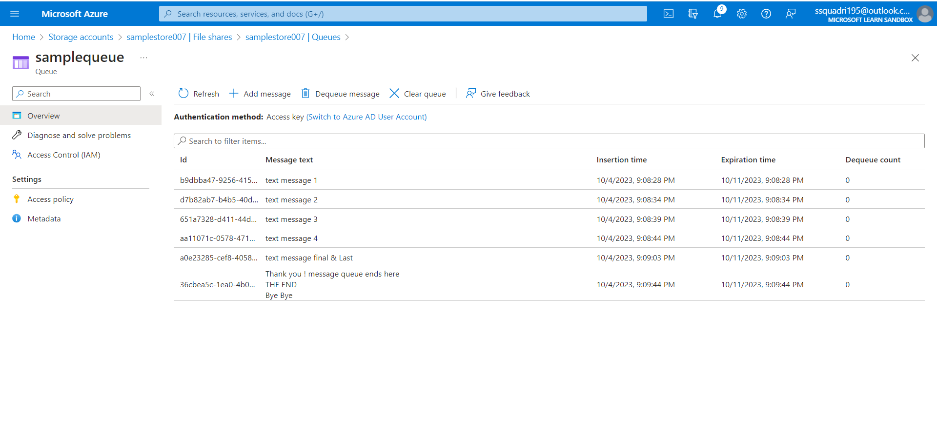 Explore various Data Storage options in the Microsoft Cloud