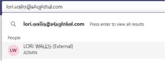 How to communicate with external users in Teams