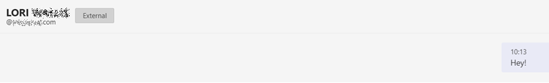 How to communicate with external users in Teams
